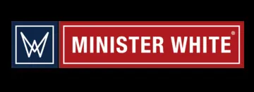 Minister white logo
